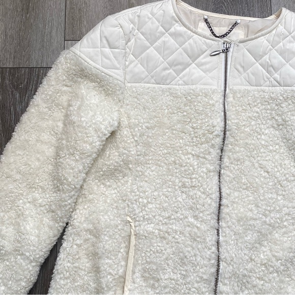 Prana Women’s Quilted Sherpa White Jacket Size Small - Picture 8 of 16